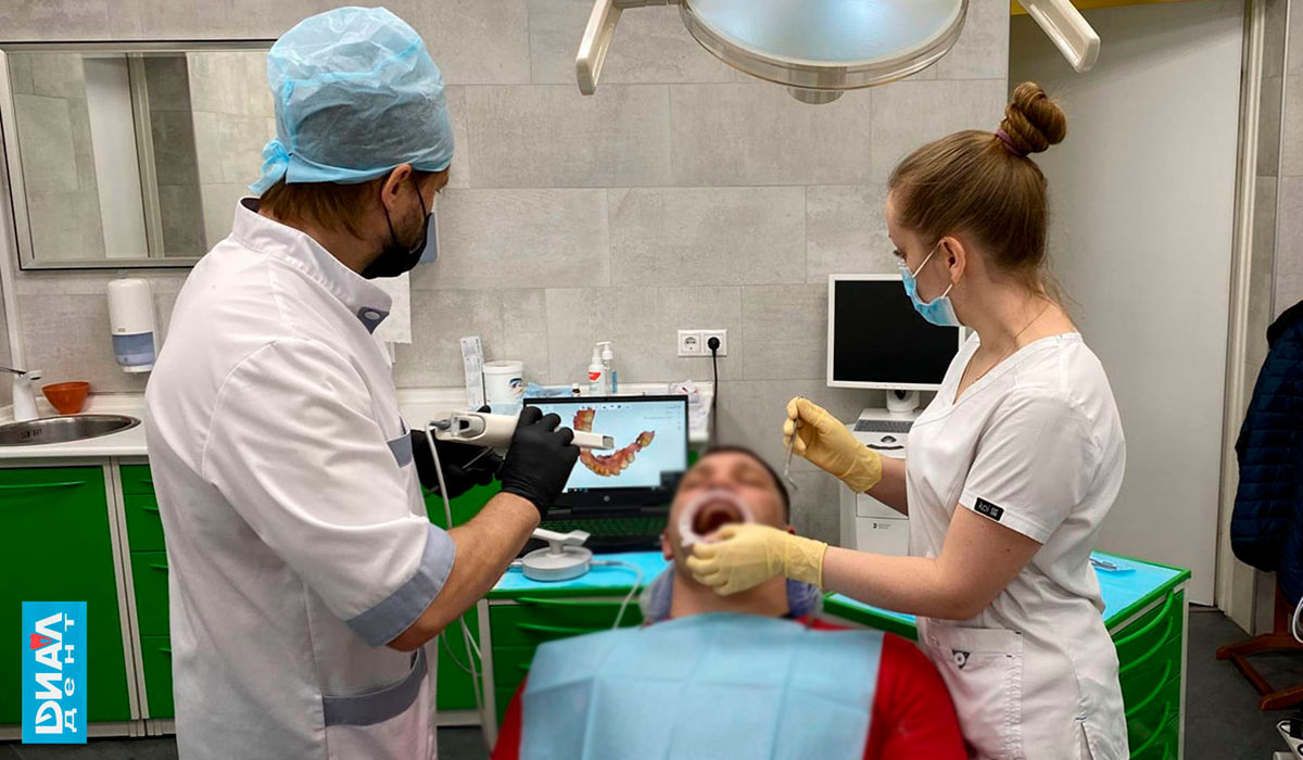 сканирование зубов вместо обычных слепков