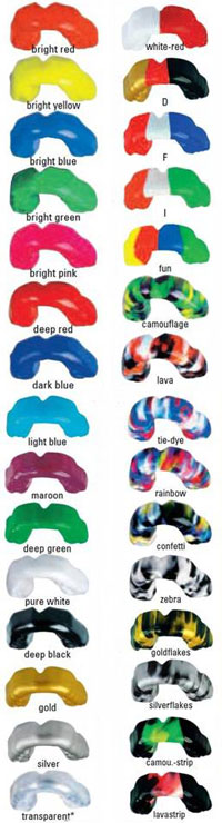 защитные капы цвета